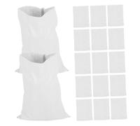 UKCOCO 20pièces Sacs à Réutilisables Polypropylène PE Barrière Les Inondations Sacs Tissés Robustes pour Contrôle des Inondations Jardin Pelouse