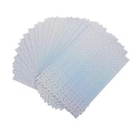 UKCOCO 24 Feuilles Feuille de Vinyle Adhésif Holographique A4 Bleu | Pet, Adhérence et Découpe Facile, pour Livres et Bannières en Décoration DIY