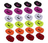 UKCOCO 24 Pièces Appliques Citrouille Feutre pour Halloween Accessoires Diy Vibrants et Détails Soignés Décoration Costume et Ambiance Festive pour Maison et Fête