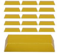 UKCOCO 24 Pièces Boîte Présent Résistante et Pratique de Brique D'or en Papier Or pour Fêtes D'anniversaire et Célébrations Festives Élégantes