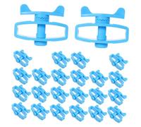 UKCOCO 24 pièces Kit Isolateurs et Tendeurs pour Clôture Électrique Accessoires Robustes pour Filet Électrique Animaux Résistants et Faciles à Installer