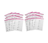 UKCOCO 24feuilles Fiches Entraînement Pour Manucure De Formation Manucure Outils De Pratique Pour Débutants