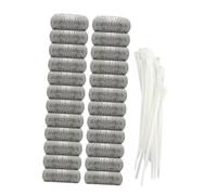 UKCOCO 24pièces Filtration Acier Inoxydable Pour Lavage Câbles De Liaison De Filtre Pour Machine à Laver Protection Les Peluches Et Débris