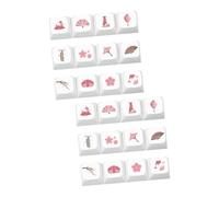 UKCOCO 24pièces Keycaps Mécaniques avec Motif Floral Keycaps Sublimés Ergonomiques pour Claviers De Jeu Design Durable