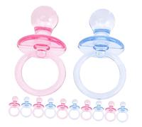 UKCOCO 24Pièces Miniature Sucettes Décoratives pour Shower Invités Transparente Accessoires de Fête Mignon pour Célébrations de Naissance