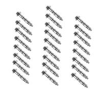 UKCOCO 25 pièces Chevilles Expansion Mur Creux Acier avec Vis Fixation Lourde pour Plaques de Plâtre Montage Mural Robuste et Facile Charge Renforcée pour Étagères et Supports Muraux