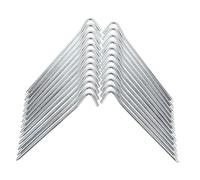 UKCOCO 25 Pièces piquets de Tente Lancer tentes de Plein air Soutien enjeux Sol Petit Chevilles en métal Pointes de Tente piquets de bâche de Camping Piquet de Tente Fer galvanisé