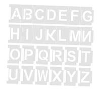 UKCOCO 26 pièces Pochoirs Lettres Alphabet Réutilisables Garçon Fille Pochoir Dessin Stencils Éducatifs Créatifs pour Peinture DIY Garçon Fille
