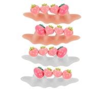 UKCOCO 2ensembles Séparateur Orteils Silicone Lot Pour Pédicure Avec Décor Fraise Écarteurs Ongles Silicone Outils De Manucure