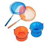 UKCOCO 2Ensembles Sets de Filets Télescopiques à Insectes pour Filets avec Seaux pour Attraper Libellules et Poissons Outils de Extensibles