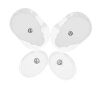 UKCOCO 2paires Patchs De Massage Auto-adhésifs Silicone Professionnel Portables Pour Maux Dos Et Traitement Avec Support Non-tissé Confortable Compatibles Électrostimulateur