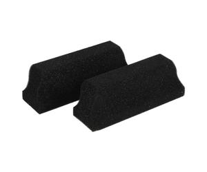 UKCOCO 2pcs Éponge Sensorielle en Mousse Noire pour Nettoyage Doux et Confortable des Cheveux Cassés, Facile à Ranger, pour Usage Personnel et Salons de Coiffure