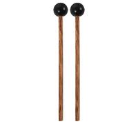 UKCOCO 2pcs Maillets de Batterie en Bois D'érable avec Tête en Caoutchouc Rond, Légers et Ergonomiques, pour Tambour à Langue et Tambourin, pour Performances et Écoles