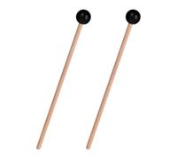 UKCOCO 2pcs Maillets de Percussion à Manche Bois pour Tambour Ethéré, Surface Lisse, Jeu Précis et Confortable, pour Musique et Répétitions Plusieurs styles