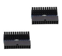 UKCOCO 2pièces Adaptateur Angle Droit pour Alimentation De Carte Mère Connecteur ATX Broches pour Gestion De Câbles Internes De Pc