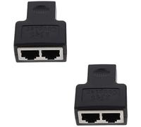 UKCOCO 2pièces Adaptateur Répartiteur Ethernet à Ports Connecteur De Câble Réseau De Partage pour Sécurisé Et Performant