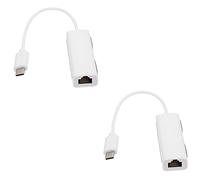 UKCOCO 2pièces Adaptateur USB Ethernet Convertisseur Réseau Compatible avec Et Ordinateurs Play Accès Stable Matériaux