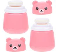 UKCOCO 2pièces Boîte De Poudre Pour Garçon Fille Étui Ours Conteneur Garçon Fille Boîte Poudre Nourrisson Corps Ours