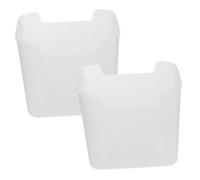 UKCOCO 2pièces Boîtes de Rangement pour Réfrigérateur Transparentes Bacs à Légumes Hermétiques Contenants pour Fruits Accessoires de Stockage Préservation Aliments