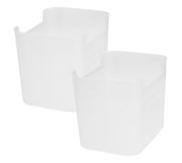 UKCOCO 2pièces Boîtes Transparentes De Rangement Pour Réfrigérateur Organisateur De Porte De Frigo Espace Pour Fruits Et Légumes De Stockage Pratique