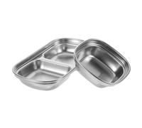 UKCOCO 2Pièces Bol à Tremper Acier Inoxydable de Plats à Sauce Bbq Faciles à Idéals pour Cuisine Pique