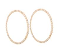 UKCOCO 2pièces Cerceau Bois Pour Couronne Perlée Anneaux Métalliques Pour Porte Entrée Couronne De Perles Pour Halloween Et Noël Décoration Diy