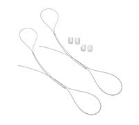 UKCOCO 2pièces Corde De Remplacement Filet Panier Basket Câble Résistant pour Arceau De Basket-Ball Installation Facile pour Usage Intérieur Et Extérieur Accessoire Sportif