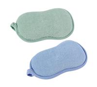 UKCOCO 2pièces Éponges De Bain Nettoyantes Pour Corps Fibre Pour Garçon Fille Et Filles Bleu Et Vert Lot De Boules De Douche