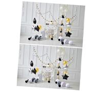 UKCOCO 2pièces Fond De Photo Anniversaire avec Motif Ballons Décor Photographique pour Arrière-Plan sans Couture Et Anti-Rides pour Capturer des Souvenirs Inoubliables