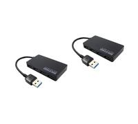 UKCOCO 2pièces Hub USB Ports Compact Et Portable pour Pc Et Ordinateur Portable Rallonge USB Alimenté avec Les Surtensions Et Compatible avec Disques Durs Externes