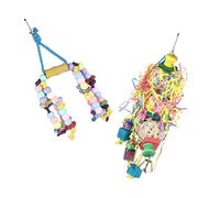 UKCOCO 2pièces Jouet à Mordre pour Perroquet Jouet Suspendu Créatif pour Animaux De Compagnie Lot de Cordes Amusantes pour Oiseaux