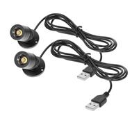 UKCOCO 2pièces Led Spotlights Usb Pour Vitrine Petits Éclairages De Cabinet Réglables Lumière Chaude Pour Bijoux Et Décorations Intérieur
