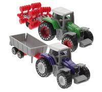 UKCOCO 2pièces Lot de Camions Jouet pour Garçon Fille Modèle De Tracteur Plastique Camion Jouet Ingénierie pour Garçon Fille