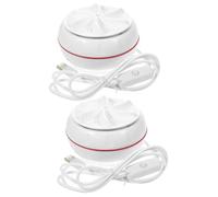 UKCOCO 2pièces Mini Machine à Laver Portable Usb Lavage Turbo Pour Sous-vêtements Et Chaussettes Compacte Et Pour Voyage Et Domicile