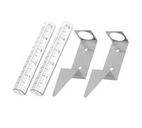 UKCOCO 2pièces Pluviomètre Acier avec Support De Outil De Mesure Précise Précipitations pour Jardin Et Extérieur Installation Facile Et Réutilisable