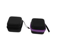 UKCOCO 2pièces Pochette De Rangement Antichoc pour Huiles Essentielles Compartiments Lot de Étuis Pratiques PU pour Voyage Et Stockage