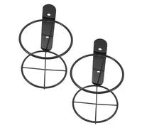 UKCOCO 2Pièces Porte Bouteille Mural de Casier à Vin Élégant pour Décoration Intérieure Support de Rangement Robuste pour Bouteilles Verres à Vin