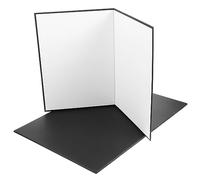 UKCOCO 2pièces Réflecteur Photographique Panneau Réfléchissant Blanc Et Noir Diffuseur De Lumière pour Photos Réflecteur Pliable Accessoires Photo