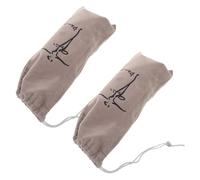 UKCOCO 2pièces Sacs de Rangement pour Chaussures de Danse Filet avec Cordon de Serrage pour Ballet et Danses Latines pour Femme et Fille