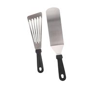 UKCOCO 2pièces Spatule pour Barbecue Acier Inoxydable Ustensiles De Cuisine Multi-usages Spatule Ménagère pour Grill Et Cuisson