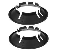 UKCOCO 2pièces Support De Wok Émail De Wok Anneau De Coupe-vent Accessoire De Pour Cuisinière à Gaz Support De Pour Four Réutilisable