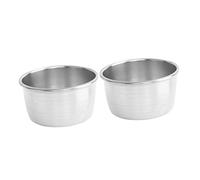 UKCOCO 2pièces Tasses à Sauce Acier Inoxydable Petits Récipients Pour Sauce Soja Pour Dîner à