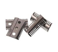 UKCOCO 2pièces Tête de Rasoir de Sécurité à Peigne Ouvert Acier Inoxydable Remplacement Traditionnel pour Rasoir Manuel Homme Accessoire de Rasage pour Usage Domestique et Barbier