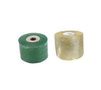 UKCOCO 2rouleau Ruban De Greffage pour Arbres Fruitiers Film PE Extensible Auto-adhésif Étanche Flexible Et Statique Colorées Jaune Et Vert pour Jardinage Et Pépinière