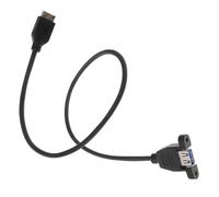 UKCOCO 3.0a Câble Adaptateur USB Type-e vers USB Câble Extension Interne avec Support de Panneau pour Ordinateur