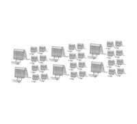 UKCOCO 3 Ensembles Accessoires pour Classeurs Clips D'étagère D'armoire Les Soutiens Pot Etagere Rangement Étagère Rangement Supports D'étagère Chevilles D'étagère en Métal 10 Pièces * 3