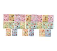 UKCOCO 3 Ensembles Autocollants De Noël Vin Bouteille d'eau Dessin Animé De Noël Stickers Nom Décorations Autocollants Autocollant Étiqueter Embellissements D'album Papier 8 Feuilles*3