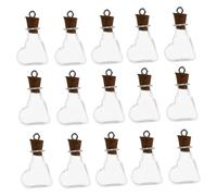 UKCOCO 3 Ensembles Bouteille À La Dérive Souhaitant Enfants Cœur Bouteilles Anti-Larmes UV Faire La Fête en Forme De Brouillon Bocaux Verre À Haute Teneur en Borosilicate 30 Pièces * 3