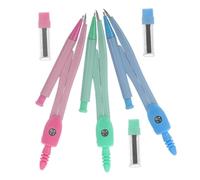 UKCOCO 3 ensembles Compas de Dessin Métal pour Outil de Portable École Étudiants Mathématiques Art Design
