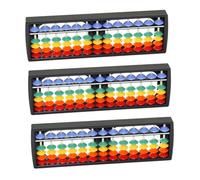 UKCOCO 3 pièces Abacus Arithmétique Rangées Plastique Éducatif Léger pour Garçon Fille Apprentissage du Calcul Mental Outil de Comptage pour Garçons et Filles